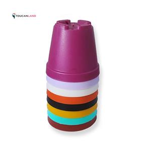 گلدان رنگی (M&M) سایز 8