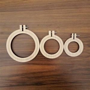 کارگاه گلدوزی مینیاتوری طرح دایره در سه سایز
