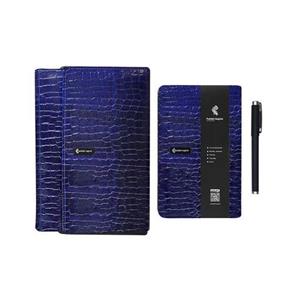 دفتر یادداشت پدیده نقش مدل گیدور سرمه ای بسته 2 عددی به همراه خودکار