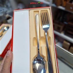 قاشق و چنگال استیل 12تایی کابان در طرح های مختلف
