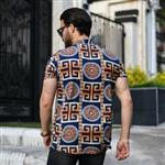 پیراهن مردانه هاوایی VERSACE  سایز Medium جنس  نخ هاوایی