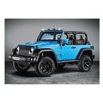 تابلو شاسی طرح ماشین جیپ - Blue Jeep Wrangler Rubicon مدل NV0634