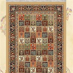 گلیم ماشینی کاشان طرح خشتی(1در3)