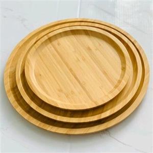 سینی گرد بامبو 3 تکه با کیفیت و 