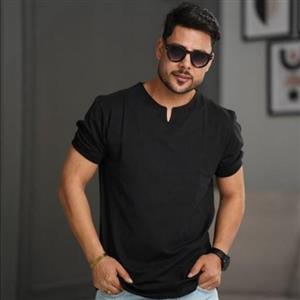 تیشرت مردانه (یقه کوبایی) کد212