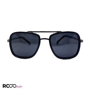 عینک آفتابی پولاریزه با فریم مشکی و نوک مدادی و لنز دودی کاررا مدل C426