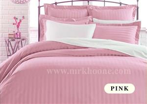 سرویس لحاف هتلی یک نفره صورتی