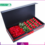 Red roses flower box 