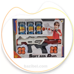 تفنگ soft air gun با قوطی هدف کد 007 