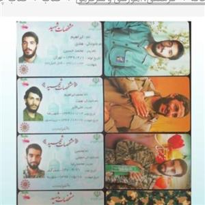 کارت ملی نمادین شهدا شهید سردار شهید همت شهید حججی شهید هادی