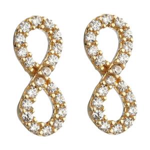 گوشواره طلا 18 عیار زنانه تاج مدل G13 Taj G13 Gold Earrings For Women