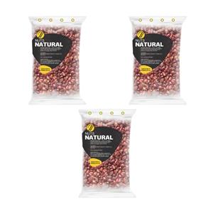 بادام زمینی برشته نمکی نچرال - 500 گرم بسته 3 عددی