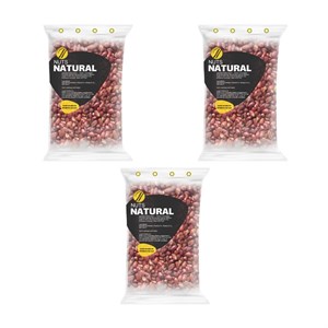 بادام زمینی برشته نمکی نچرال - 500 گرم بسته 3 عددی