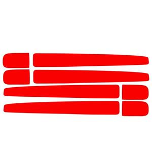 برچسب دستگیره خودرو اسپرت غدیر مدل YA59 A41Rd مناسب برای کوییک بسته 8 عددی