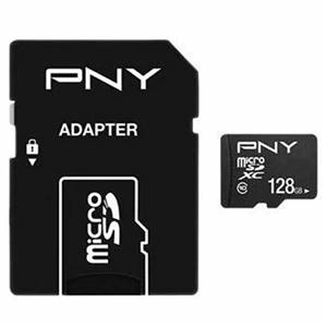 کارت حافظه 128 گیگابایت پی ان وای مدل SDU12810PPL-GE با آداپتور