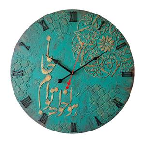 ساعت دیواری چوبی طرح پتینه
