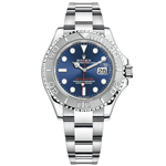 ساعت مچی مردانه رولکس یاخ مستر سیلور صفحه آبی Rolex Yacht Master Silver Blue Screen