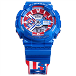 ساعت مچی مردانه کاسیو جی شاک مدل کاپیتان آمریکا Casio G-Shock GA-110 Captain America