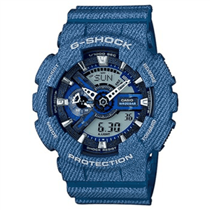 ساعت مچی مردانه کاسیو جی شاک آبی صفحه سرمه‌ای Casio G-Shock GA-110GR Blue Navy Screen 