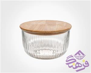 کاسه لیمون شیاردار 1.8 درب چوبی