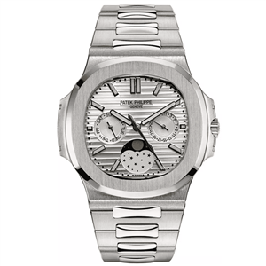 ساعت مچی مردانه پتک فیلیپ کونوگراف سیلور صفحه سفید Patek Philippe Chronograph Silver White Screen 