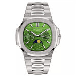 ساعت مچی مردانه پتک فیلیپ کونوگراف سیلور صفحه سبز Patek Philippe Chronograph Silver Green Screen 