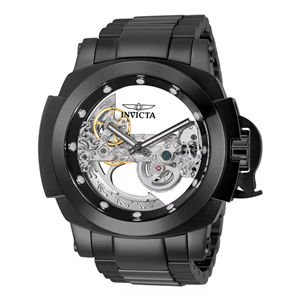 ساعت مچی مردانه اینویکتا مدل گوست ریزرو مشکی اتومات بند فلزی Invicta Automatico Ghost Reserve Black Automatic 