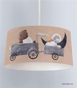 لوستر اتاق کودک پسرانه طرح لوکوموتیو و خرس مدل Locomotive