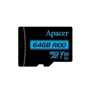 رم microSDXC اپیسر UHS-I U3 ظرفیت 64 GBبه همراه آداپتور SD