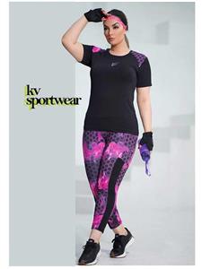 ست تیشرت لگ سایز بزرگ ورزشی زنانه NIKE کد 001