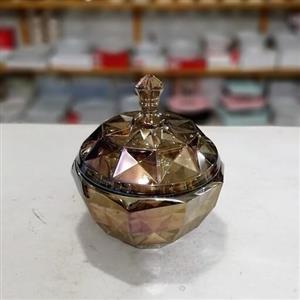 قندان شامپاینی بلور  آکوا مارین