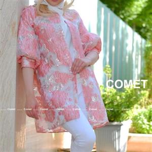 مانتو کتی ژاکارد ترک قد 90 سایز 36 تا 54 طرح سیلوانا