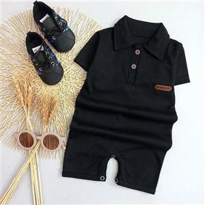 رامپر نوزادی پسرانه ویژه محرم  تک رنگ مشکی