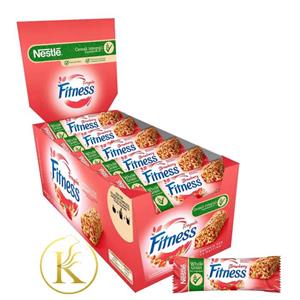 پروتئین بار رژیمی برند نستله سری فیتنس با طعم توت فرنگی بسته ی 16 عددی nestle