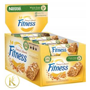 پروتئین بار رژیمی برند نستله سری فیتنس با طعم عسل و بادام بسته ی 16 عددی nestle