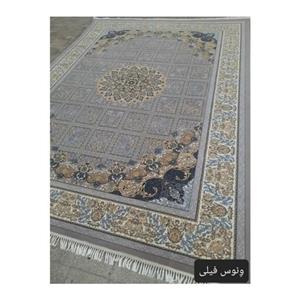 فرش ماشینی ورژن  ارزان قیمت 12متری 500 شانه طرح 700 مدل ونوس رنگ فیلی