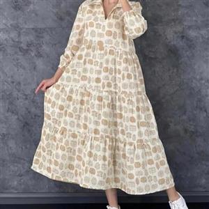 پیراهن  ساحلی لینن بهاره