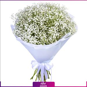 دسته گل ژیپسوفیلا  تم سفید (گل عروس)