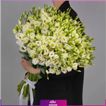 دسته گل لیسیانتوس سفید سایز بزرگ