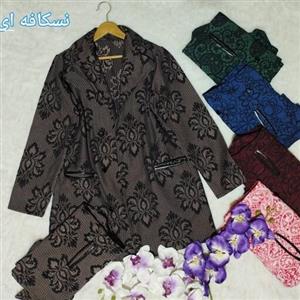 مانتو کتی طرح گل جنس ژاکارد، فوق العاده جذاب تنحور عالی کیفیت تضمینی