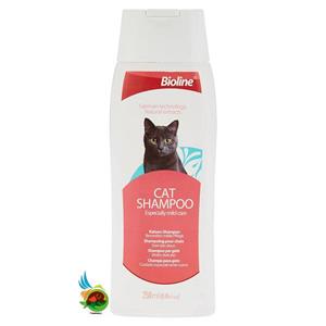 شامپو بایولاین مخصوص گربه حاوی عصاره بابونه Bioline cat shampoo حجم ۲۵۰ میلی لیتر 