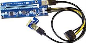 رایزر کارت سرور 6 پین PCIE 1X to PCIE 16X