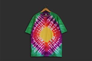 تیشرت تای دای اورسایز ( شیبوری ) رنگین کمانی