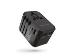 شارژر دیواری مسافرتی 1 تایپ سی و 3 یو اس بی و 1 سوکت برق 45 وات پاورولوژی Powerology Universal Multi-Port Travel Adapter PD45W P45PDUTVBK