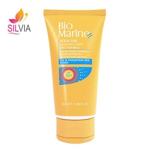 کرم ضد آفتاب رطوبت رسان پوست خشک بایومارین  SPF50  بی رنگ