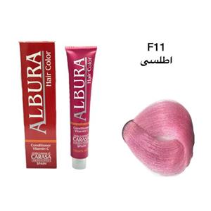 رنگ مو آلبورا مدل carasa شماره F11 حجم 100 میلی لیتر رنگ اطلسی
