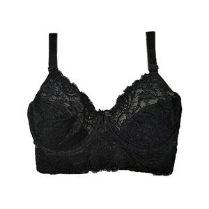 سوتین زنانه مدل گیپور فنردار کش پهن مدل FA-801BK رنگ مشکی