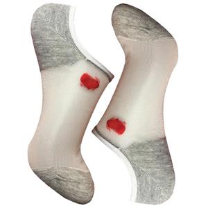 جوراب زنانه دکتر جوراب مدل قوزکی شیشه ای طرح قلب رنگ طوسی