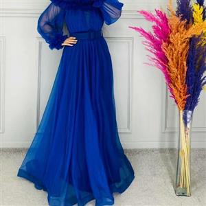 پیراهن مجلسی جنس تور کش مدل یقه قایقی از سایز 36 تا 46