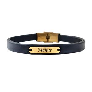 دستبند طلا 18 عیار مردانه لیردا مدل اسم ماهور 